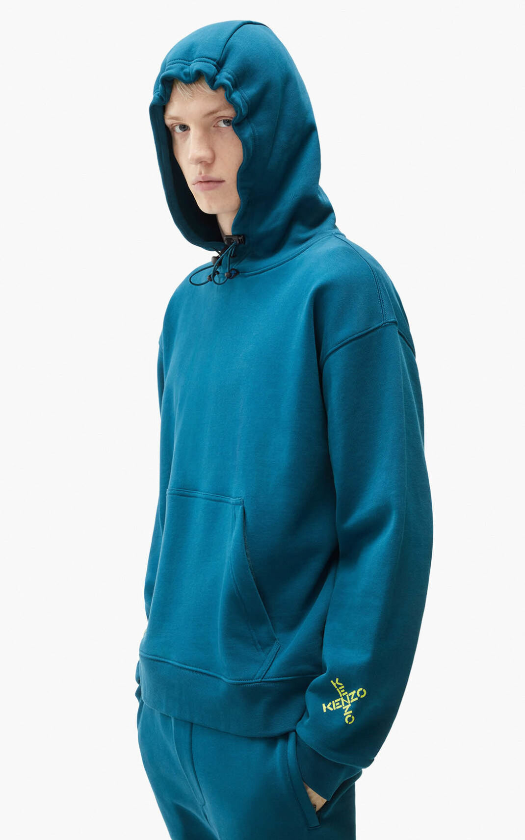 Sudaderas Con Capucha Kenzo Sport Triple X Hombre Azules Oscuro - SKU.8373477